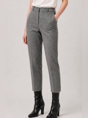 Wilfred Jallade Hi-Rise Heathered Trousers Pants Business Casual size 6